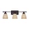 Designers Fountain Apollo Collection 3-Light Oil Rubbed Bronze Wall Mount Vanity Light 94003-ORB - alternate 1